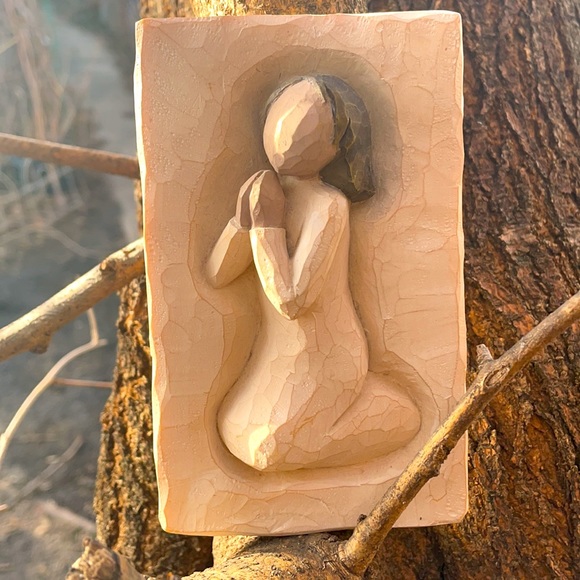 Willow Tree Prayer #26506 Plaque "Bless and Keep All Safe" - Picture 4 of 4